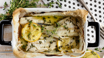 Baked Cod with Lemon and Thyme