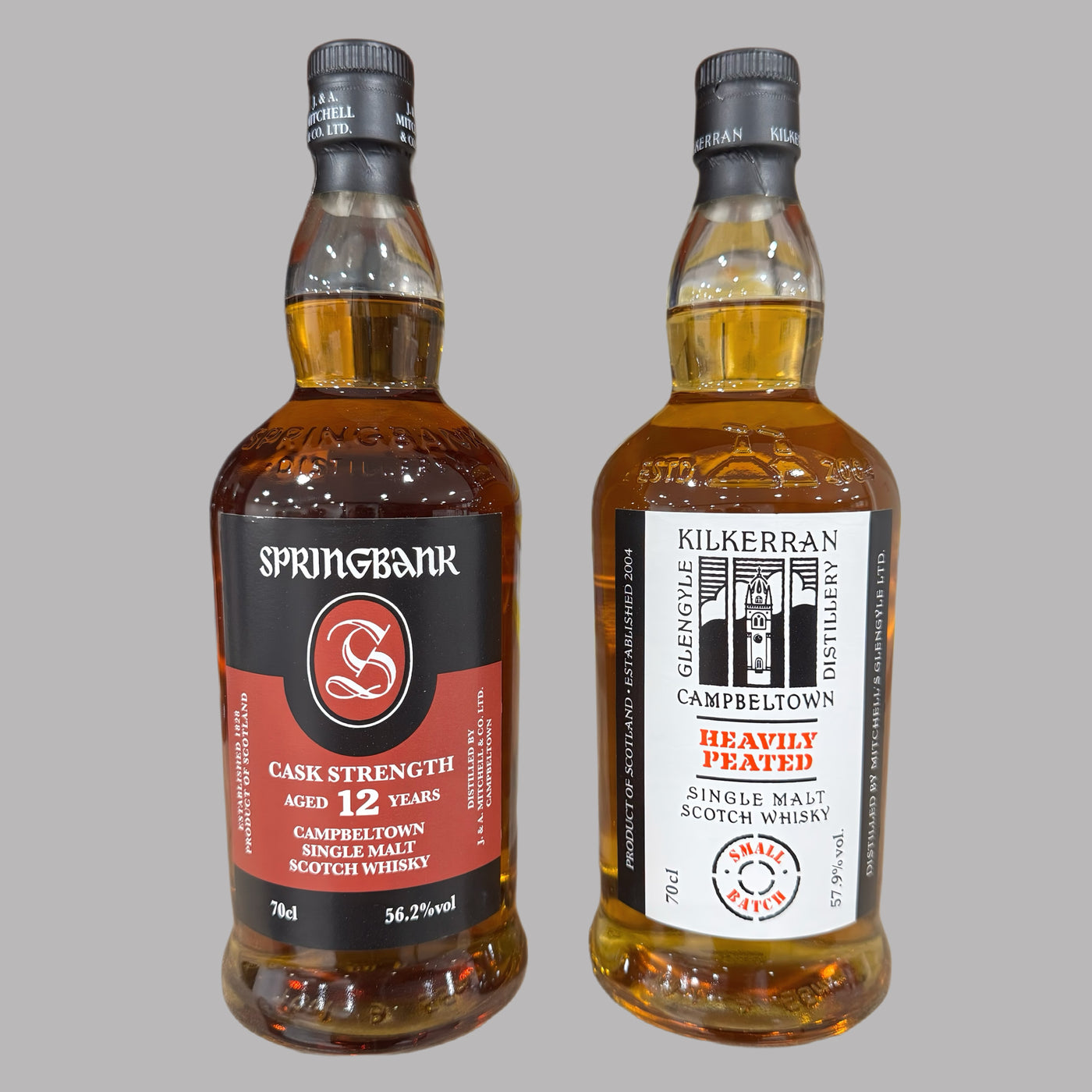 Springbank 12yr & Kilkerran Heavily Peated Batch 11 Duo