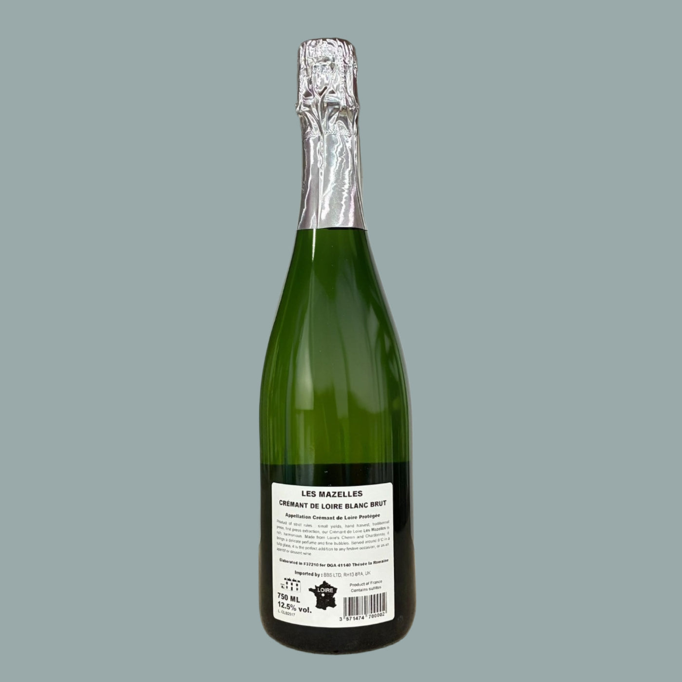 Les Mazelles Thézée Crémant De Loire Blanc Brut