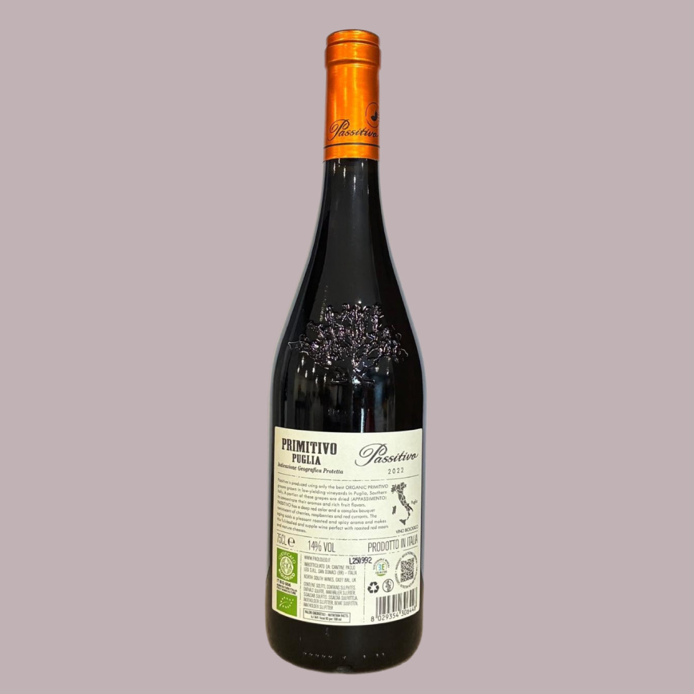 Passitivo Primitivo Organic Appassimento Puglia IGP